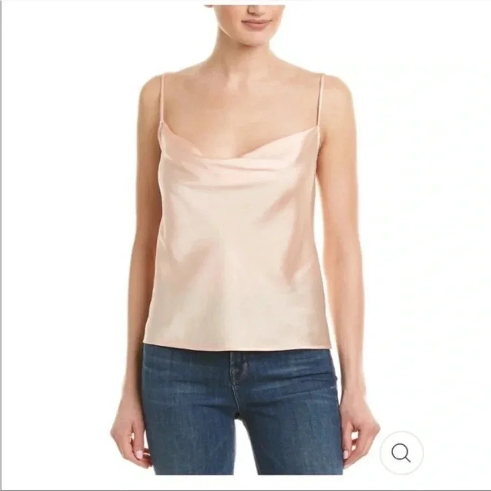 For Love & Lemons X Jamie King champagne satin top